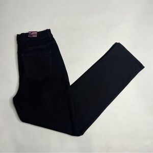 GLORIA Vanderbilt Amanda Tapered Leg Classic Rise Jean Black Size 6